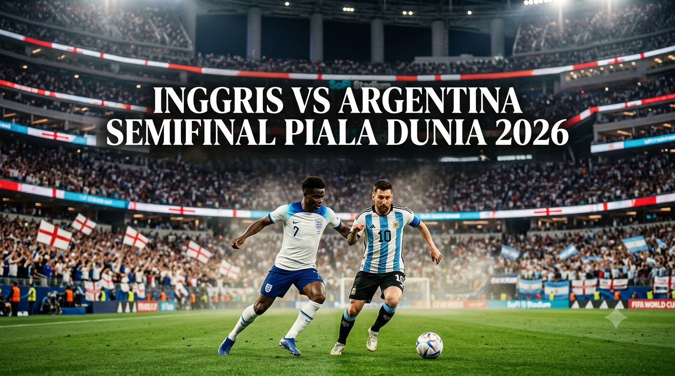 Inggris vs Argentina Semifinal Piala Dunia 2026 Live Streaming di Jalalive – Perebutan Tempat di Final yang Dipenuhi Ambisi Besar